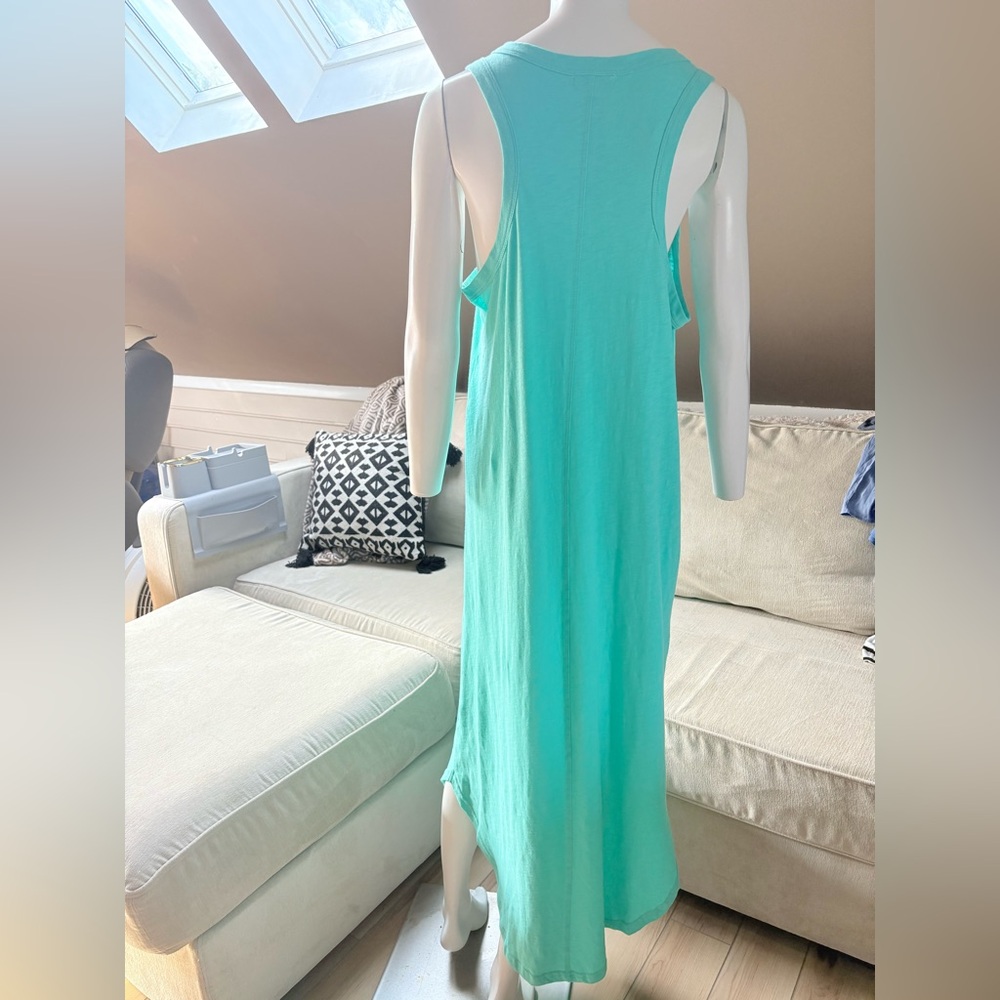 Z Supply NWT Easy Going Cotton Slub Midi Dress Cabana Green Size Large - Picture 6 of 11